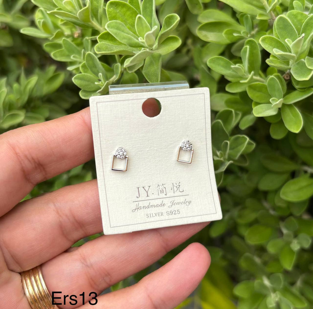 حلق فضة silver s925 السعر ٣٠ 🔥🔥 (ers13)