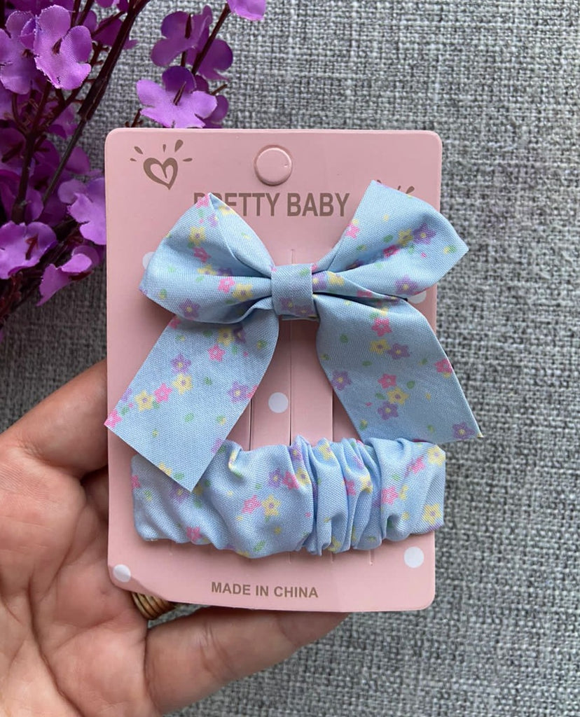 كارت توكة مشبك فيونكة + تيك تاك مدكك قماش السعر ١٥