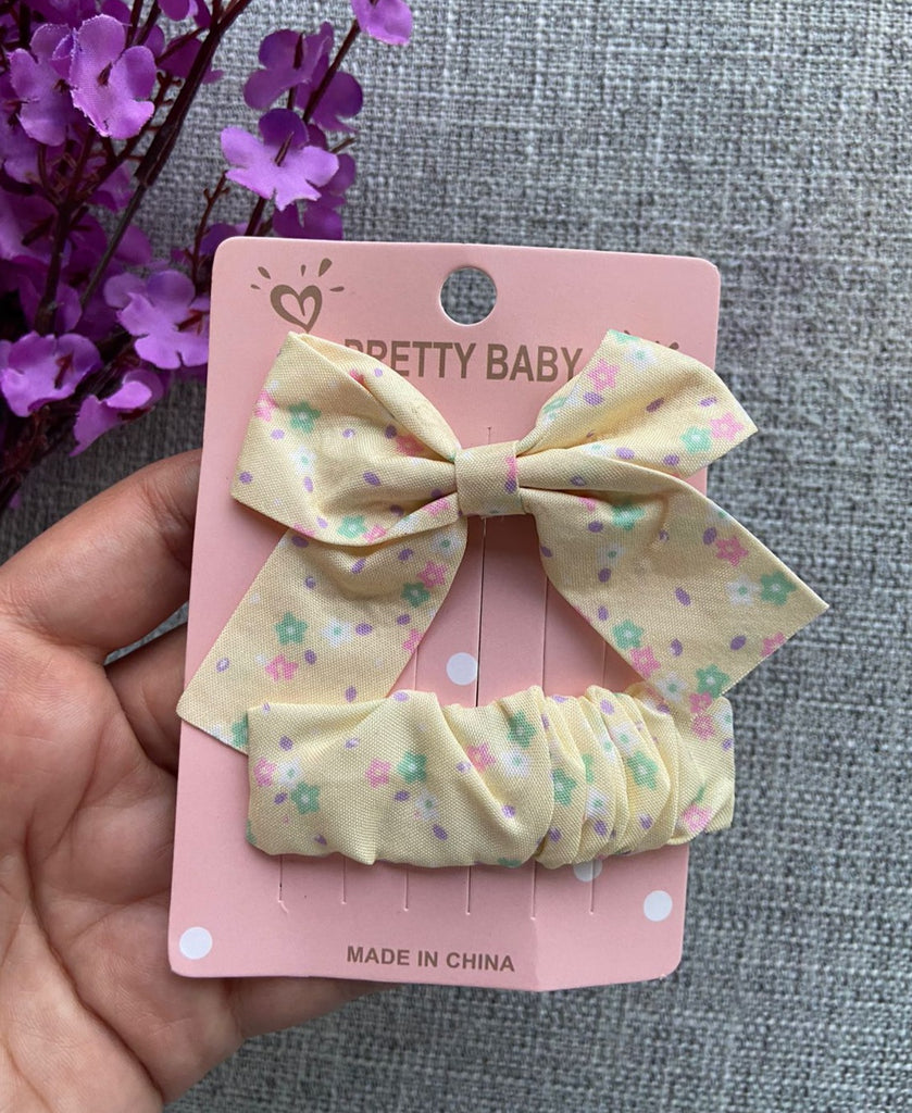 كارت توكة مشبك فيونكة + تيك تاك مدكك قماش السعر ١٥