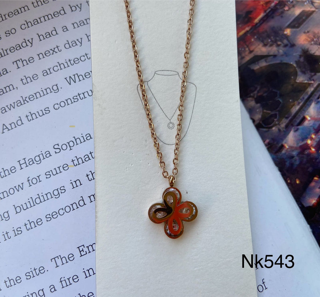 short necklace plated never change color only 50 EGP (nk543)