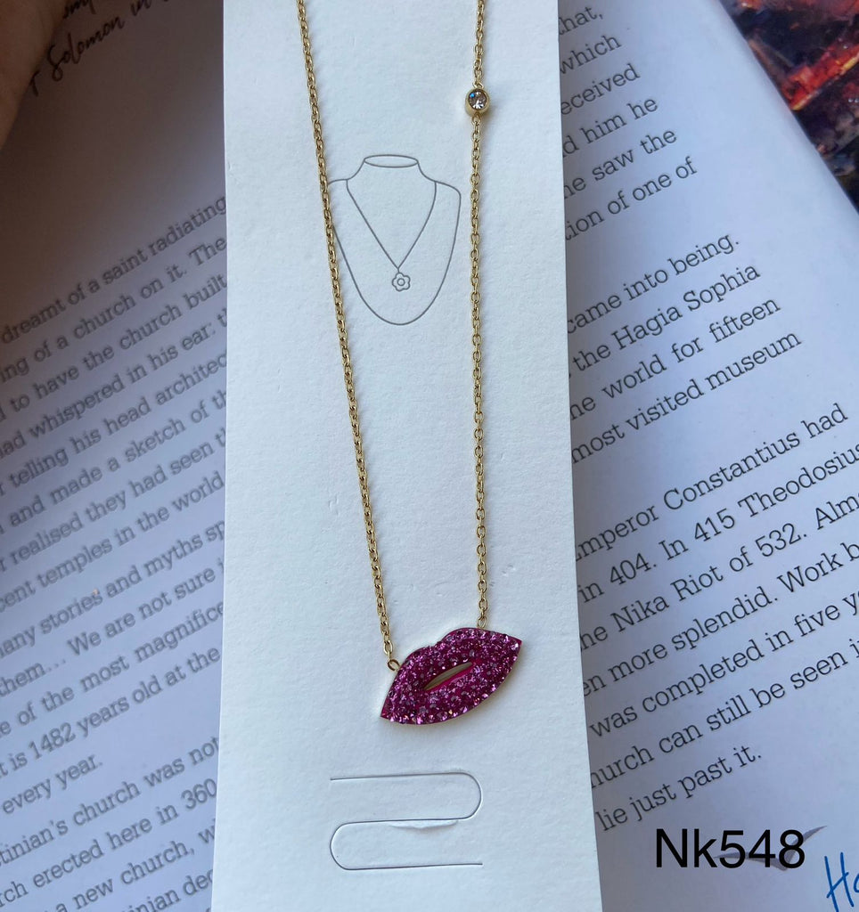 short necklace plated never change color only 50 EGP (nk548)