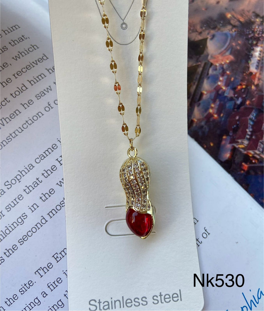 short necklace plated never change color only 50 EGP (nk530)