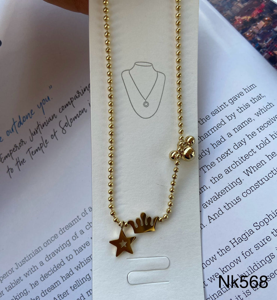 short necklace plated never change color only 50 EGP (nk568)