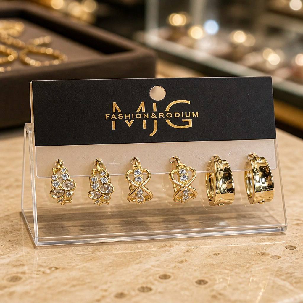 كارت ٣ حلق gold plated ✨️
السعر ١٢٠