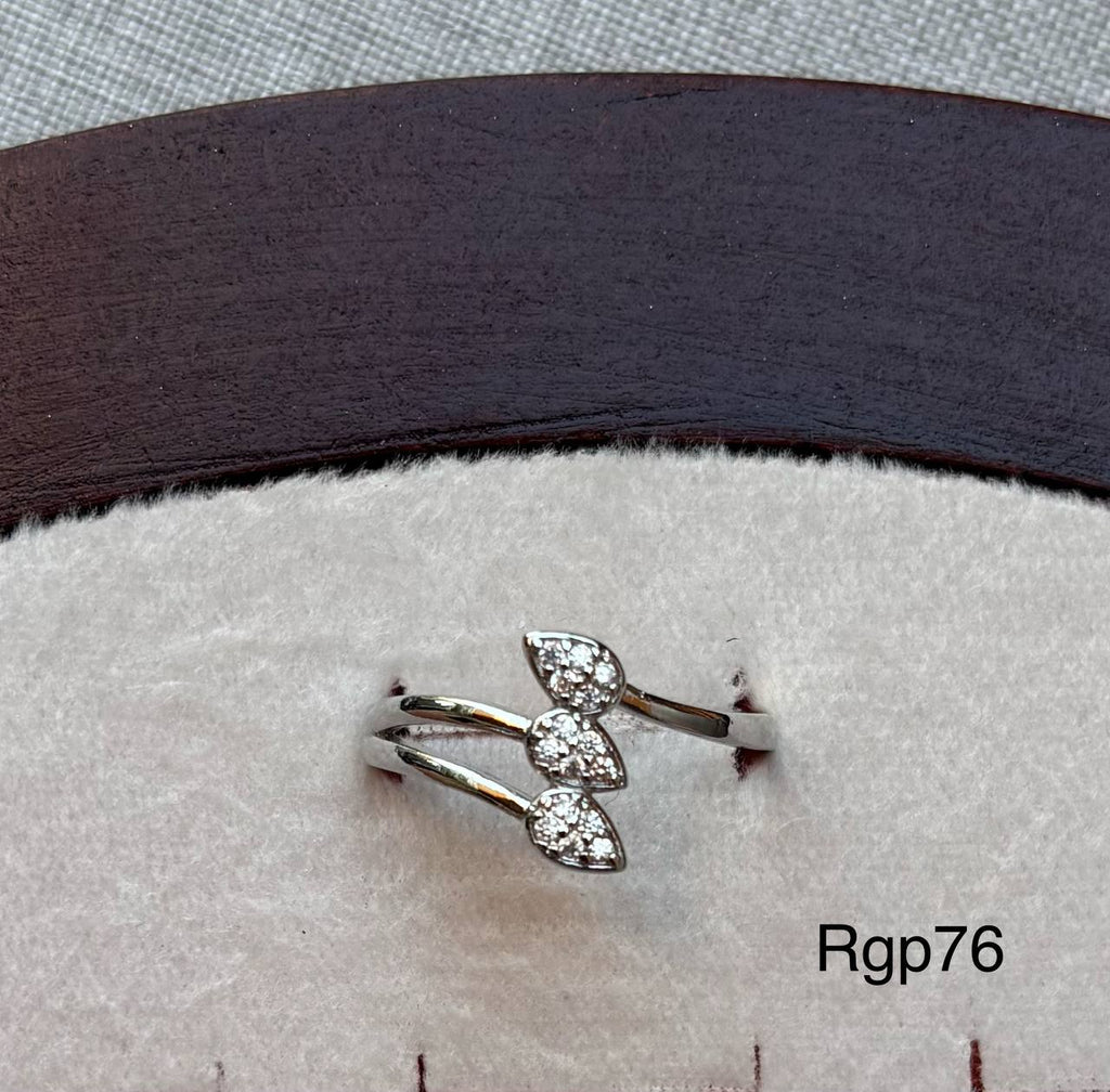 خاتم مطلي بلاتين free size السعر ٤٥ (rgp76)