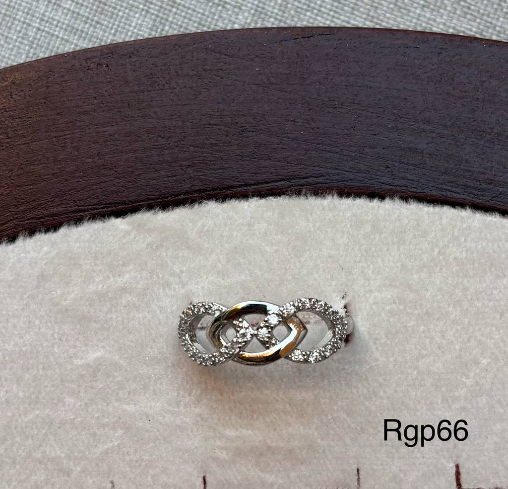 خاتم مطلي بلاتين free size السعر ٤٥ (rgp66)