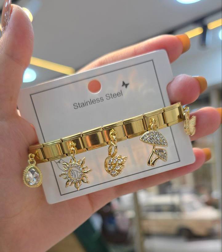 Stainless_steel Italian breclets ✨
السعر ١٠٠🔥🔥 شمس
