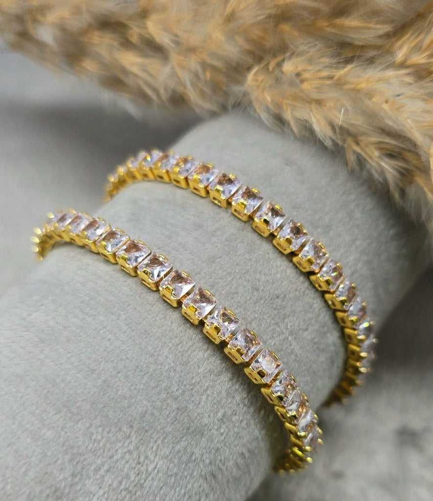 انسيال تنس ✨✨
بلاتين فصوص زيركون 💎 
السعر ٧٠