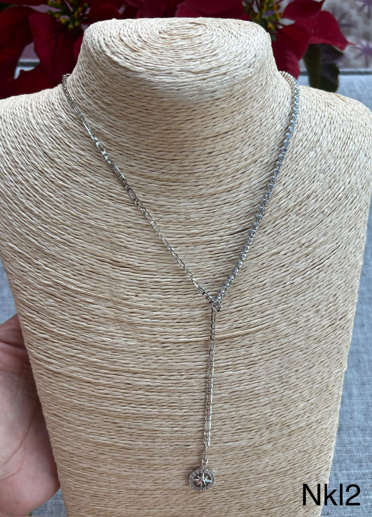 سلسلة طويلة gold plated  
فصوص زيركون 
السعر ١٣٥ (nkl2)