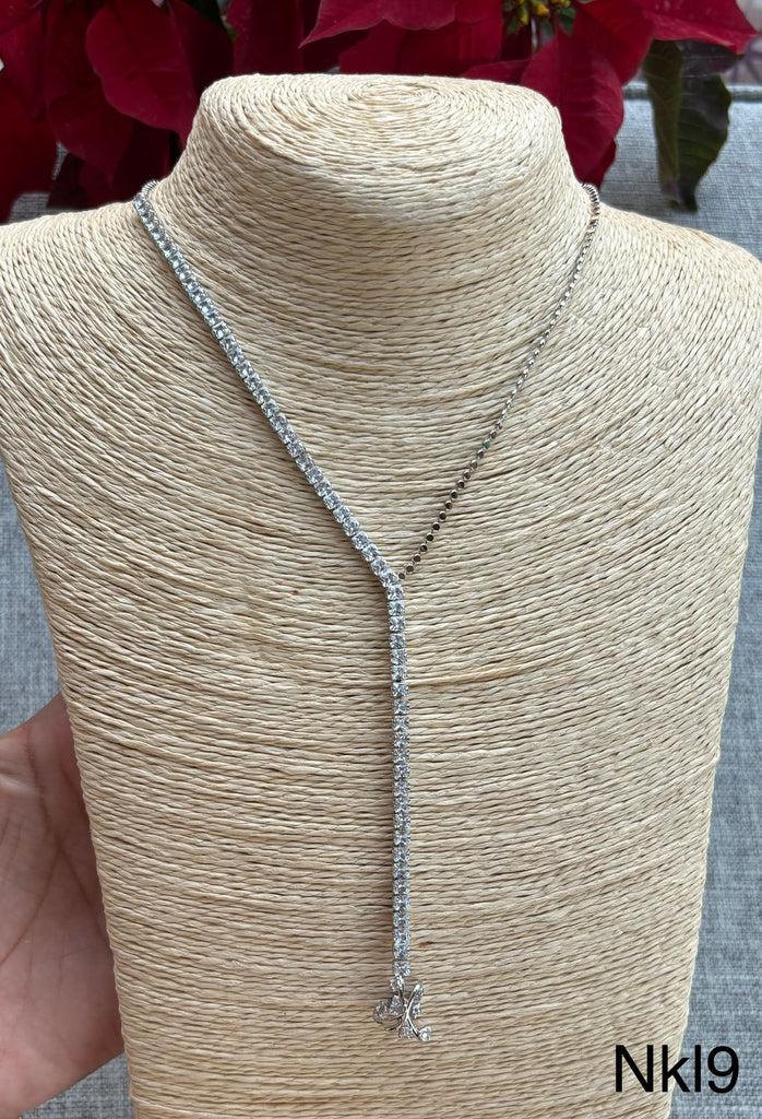 سلسلة طويلة gold plated  
فصوص زيركون 
السعر ١٣٥ (nkl9)