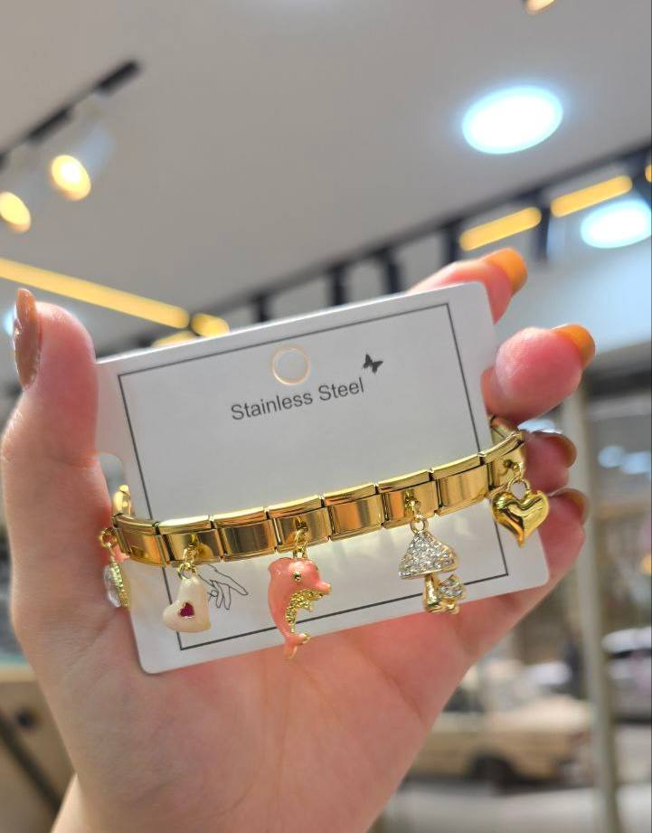Stainless_steel Italian breclets ✨
السعر ١٠٠🔥🔥 دولفين