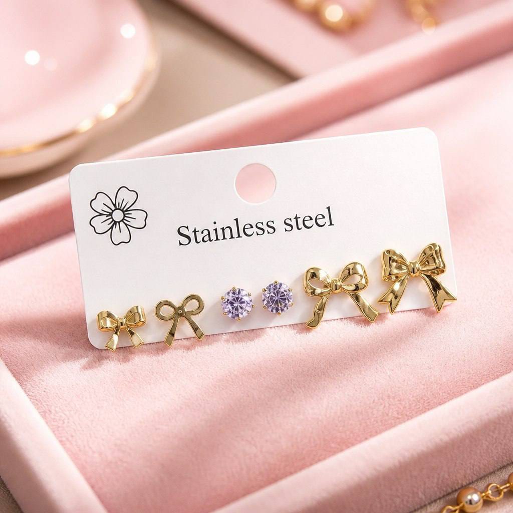 حلق مجموعه Stainless_steel✨
السعر ٦٠ فيونكة