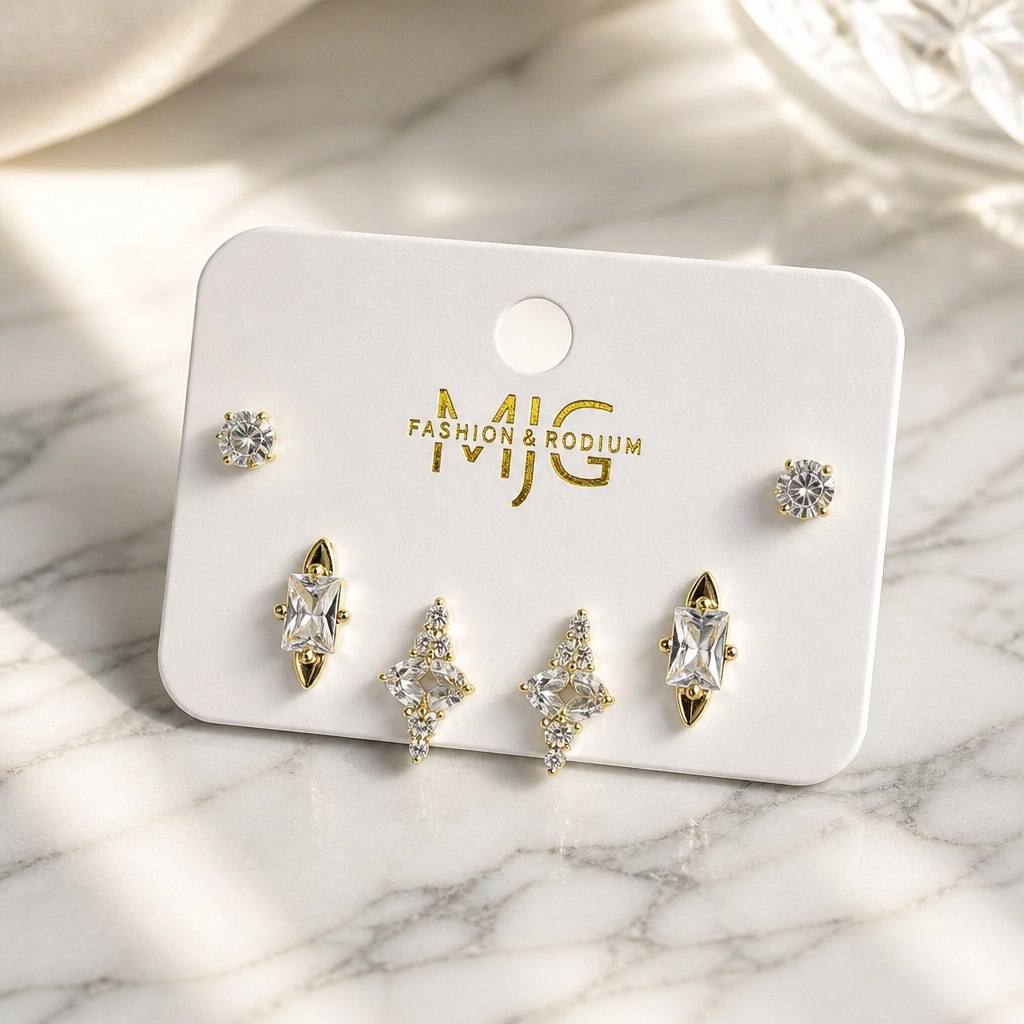 حلق مجموعه gold plated✨❤️
السعر ٦٥