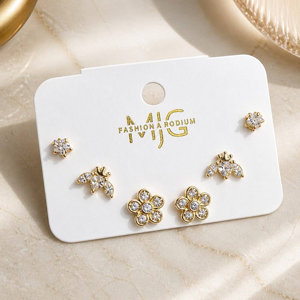 حلق مجموعه gold plated✨❤️
السعر ٦٥ ورد