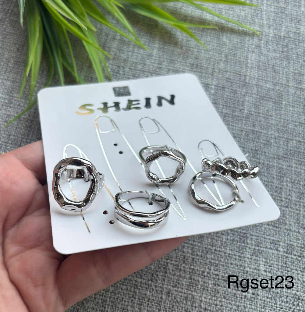 مجموعة خواتم مقاسات مختلفة سعر المجموعة ٤٥ (rgset23)