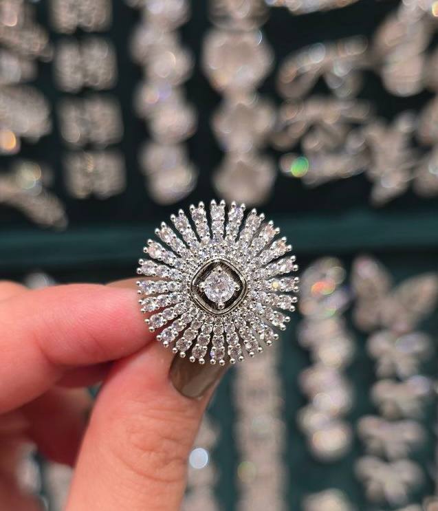 خاتم بلاتين فصوص زيركون فري سايز✨
السعر ١١٠🔥🔥شمس