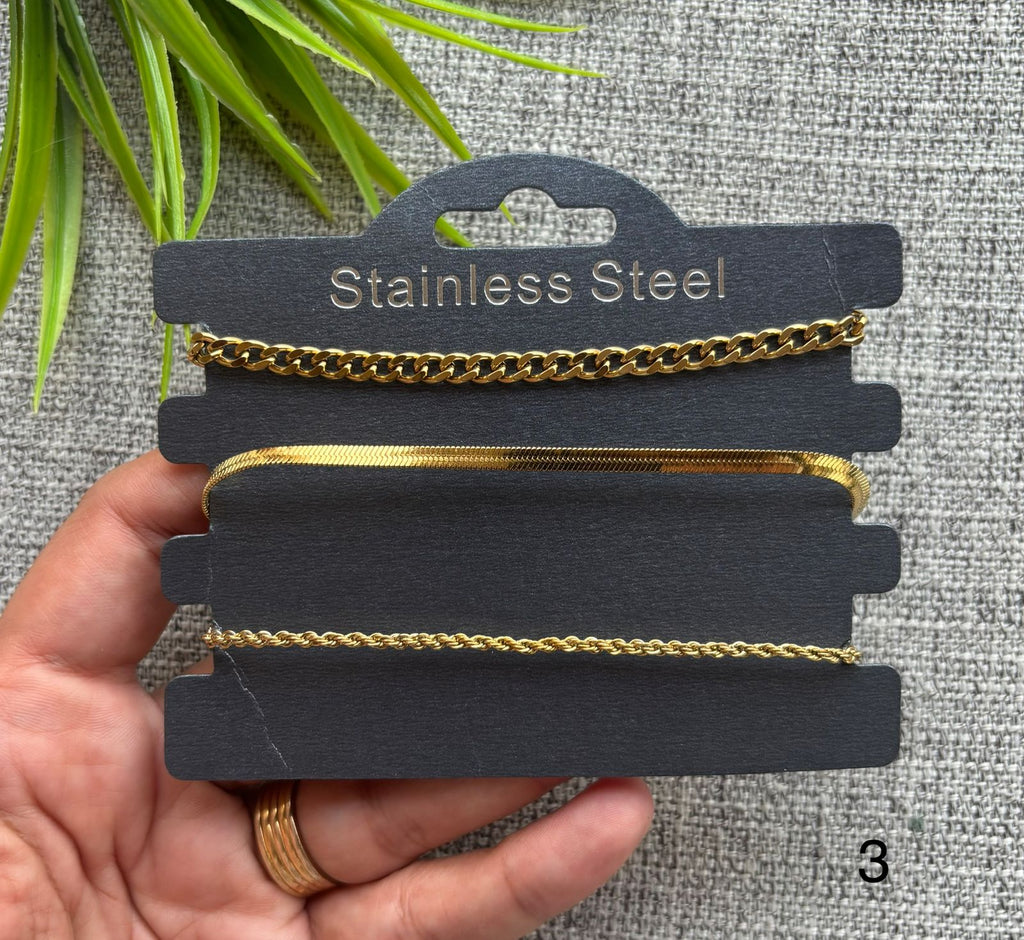 طقم ٣ انسيالات منفصلين stainless steel ✨️
السعر ١١٠🔥🔥🔥 ٣