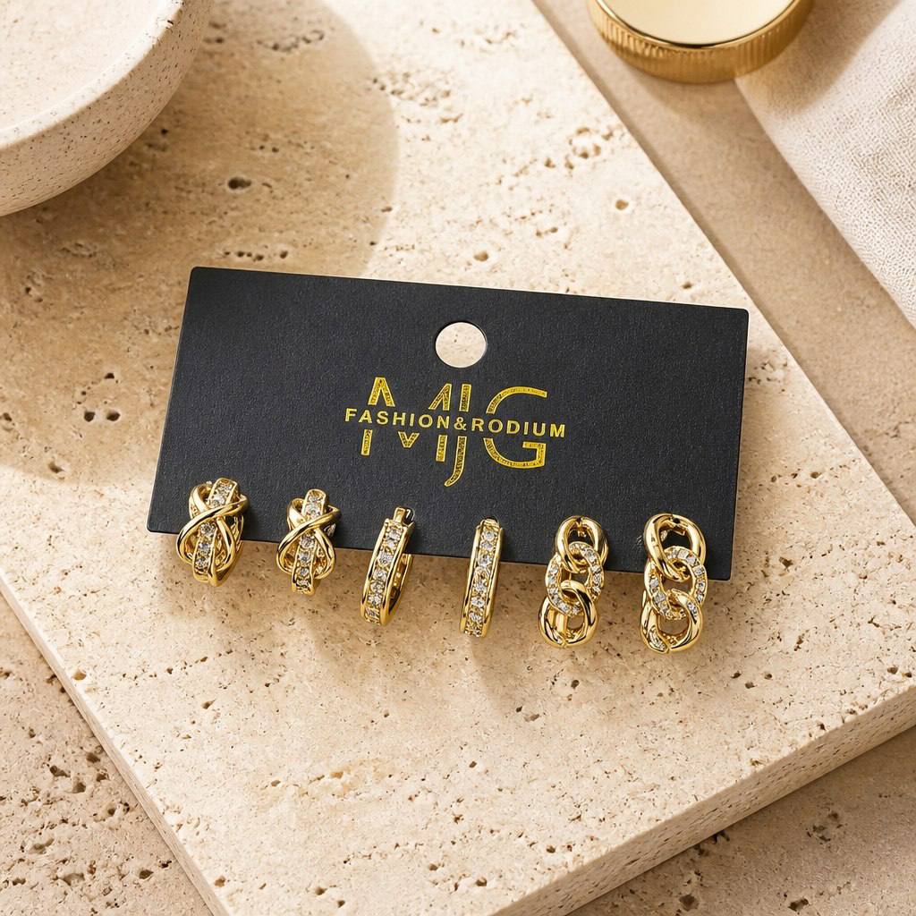 حلق مجموعه gold plated✨❤️
السعر ١٢٠ جديد