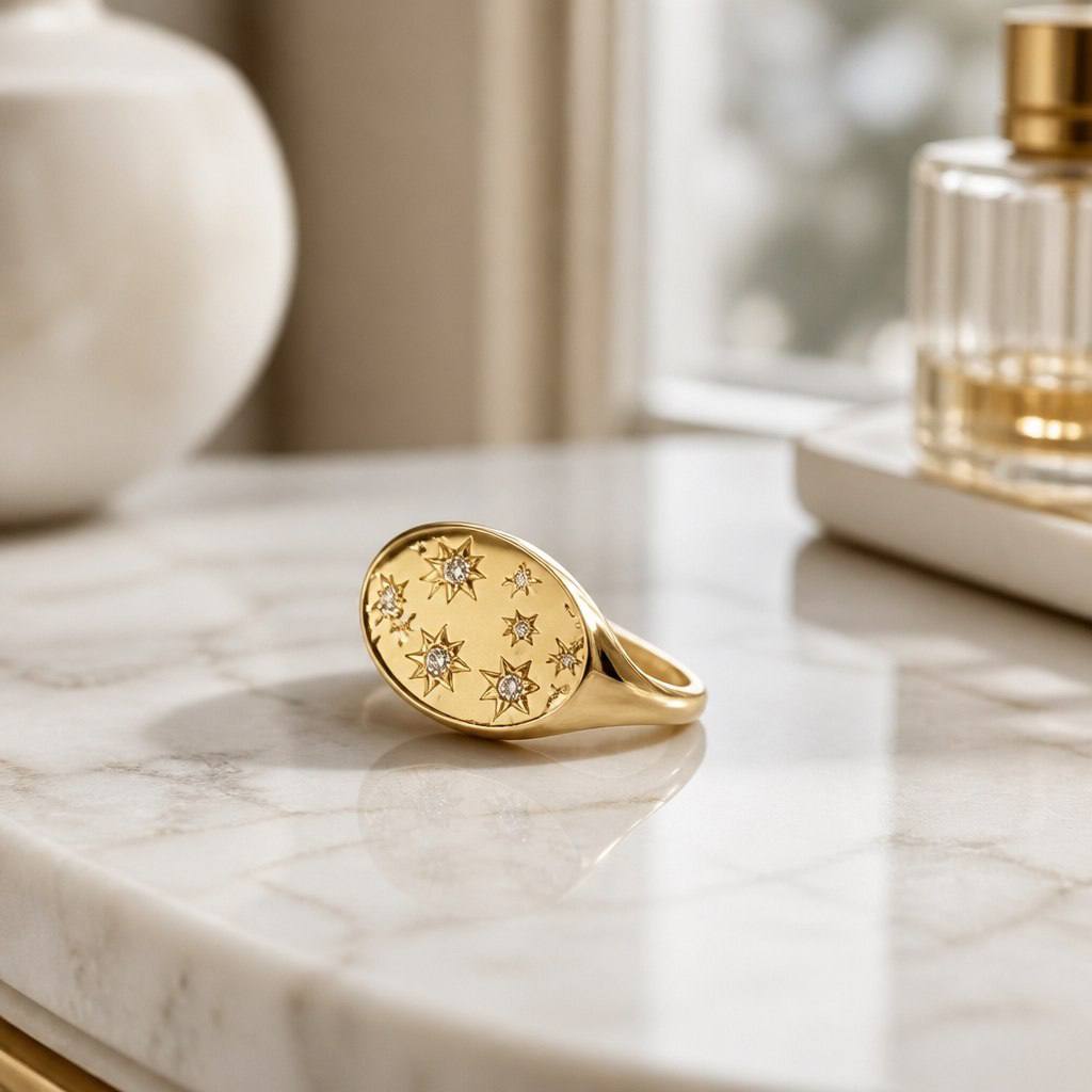 Pinky Ring♥️
Free size 
Gold plated
السعر  ٤٠