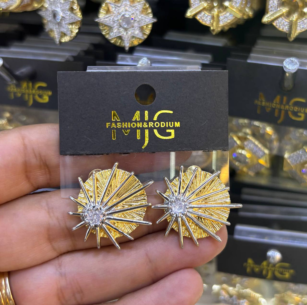 حلق سواريه gold plated السعر ١٠٠