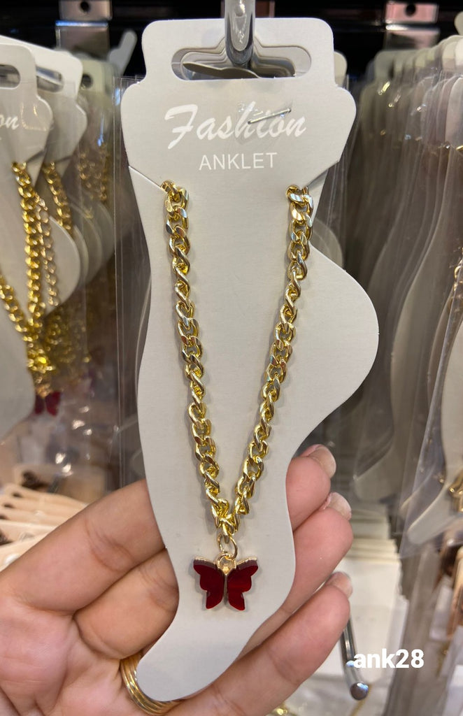 خلخال لون دهبي السعر ١٠ (ank28)