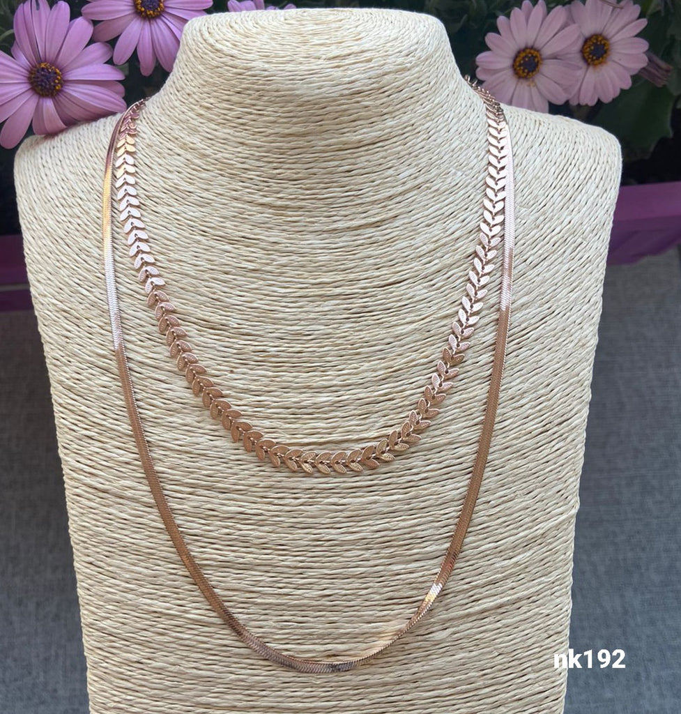 سلسلة ستانلس بيو stainless steel مش بتغير لون السعر ٥٥ (nk192)